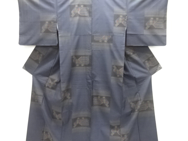 JAPANESE KIMONO / DORO OSHIMA TSUMUGI (7 maruki)